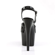 ADORE-709 Black Patent/Black Platform Sandal Pleaser US Size (Women's): 5