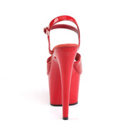 ADORE-709 Red/Red Platform Sandal Pleaser US Size (Women's): 5
