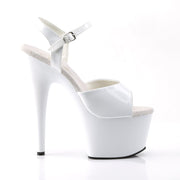 ADORE-709 White/White Platform Sandal Pleaser US Size (Women's): 5
