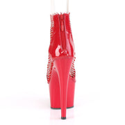 ADORE-765RM Red Patent -Rhinestones Mesh/Red Platform Sandal Pleaser US Size (Women's): 5
