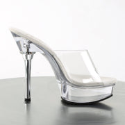 ALLURE-601 Clear/Clear Platform Sandal Pleaser US Size (Women's): 5