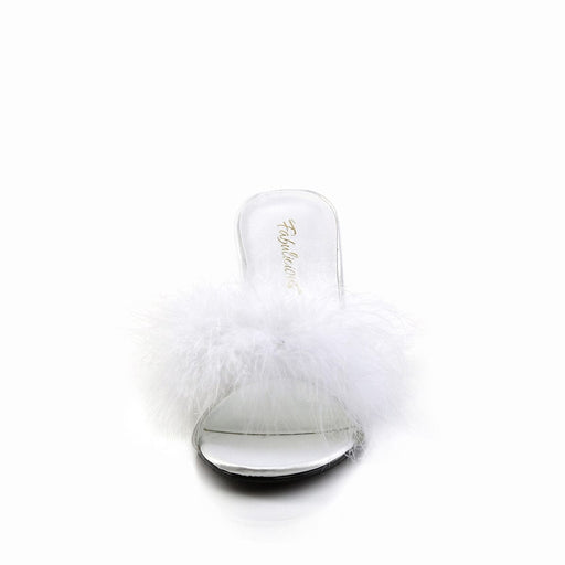 AMOUR-03 White Pu-Fur CURRENT Fabulicious US Size (Women's): 5