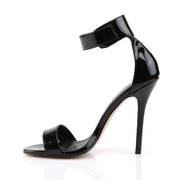 AMUSE-10 Black Patent Sandal Pleaser US Size (Women's): 5
