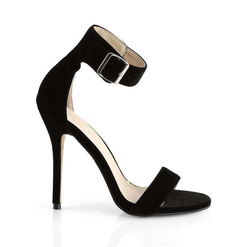 AMUSE-10 Black Velvet Sandal Pleaser US Size (Women's): 5