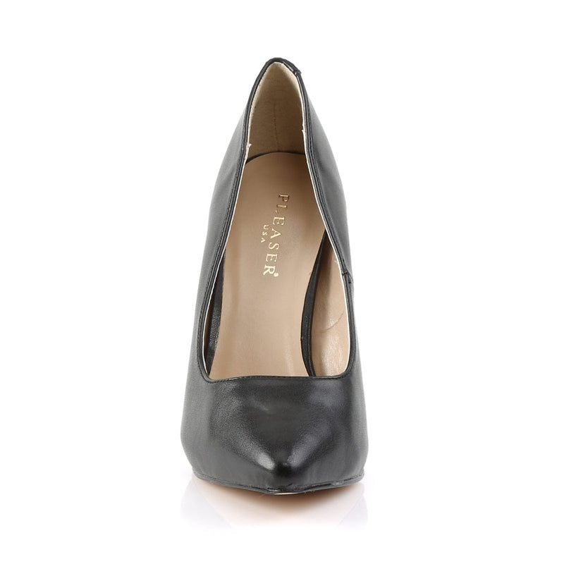 AMUSE-20 Black Faux Leather Pump Pleaser US Size (Women's): 5