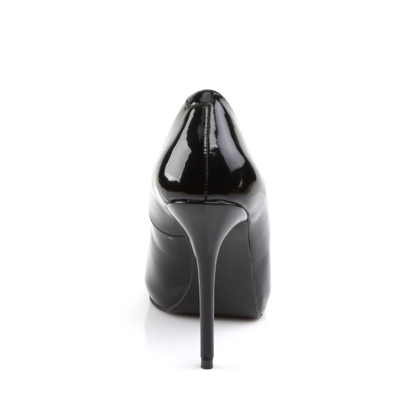 AMUSE-20 Black Patent Pump Pleaser US Size (Women's): 5