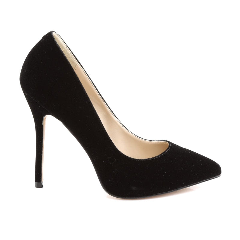AMUSE-20 Black Velvet Pump Pleaser US Size (Women's): 5