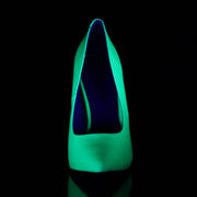 AMUSE-20 Neon Green Patent Pump Pleaser US Size (Women's): 5