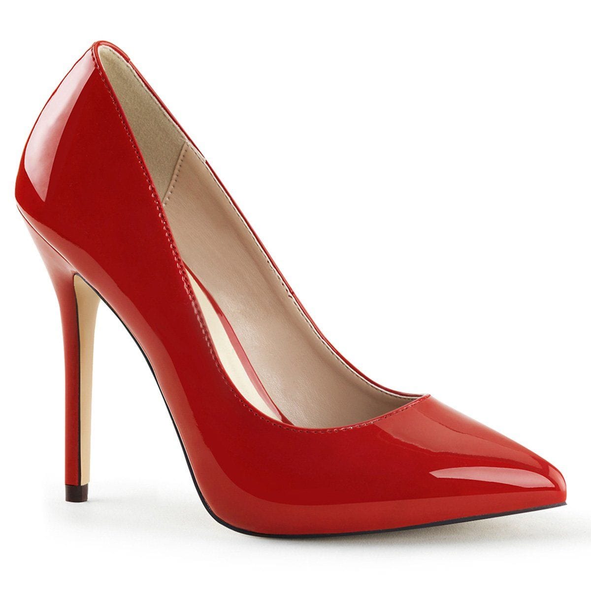 AMUSE-20 Red Patent Pump Pleaser