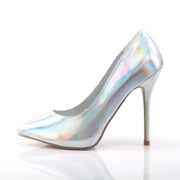 AMUSE-20 Silver Hologram Pu Pump Pleaser US Size (Women's): 5