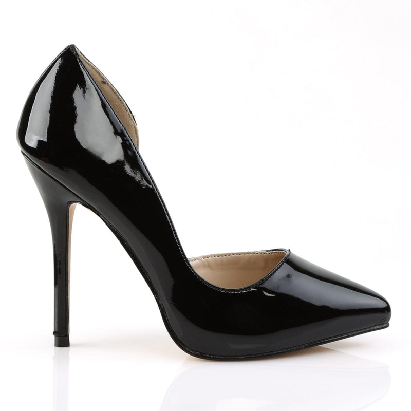 AMUSE-22 Black Patent Pump Pleaser US Size (Women's): 5