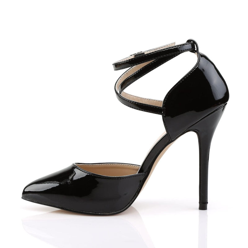 AMUSE-25 Black Patent Pump Pleaser US Size (Women's): 5