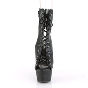 ASPIRE-1016 Black Faux Leather/Black Matte Ankle Boot Pleaser US Size (Women's): 5