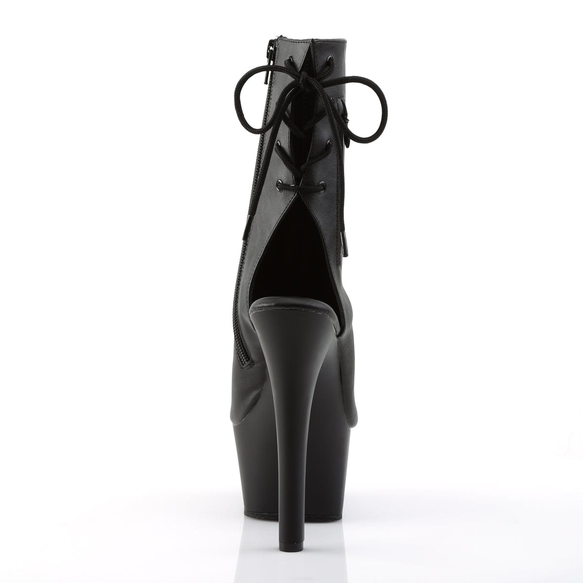 ASPIRE-1018 Black Faux Leather/Black Matte Ankle Boot Pleaser US Size (Women's): 5