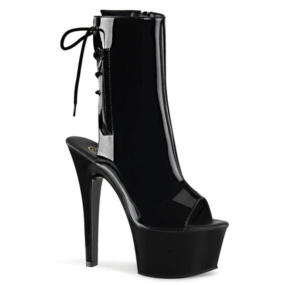 ASPIRE-1018 Black Patent Ankle Boot Pleaser