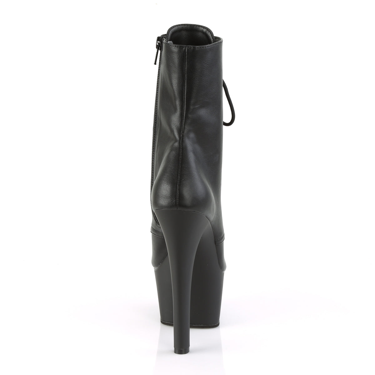 ASPIRE-1020 Black Faux Leather Ankle Boot Pleaser