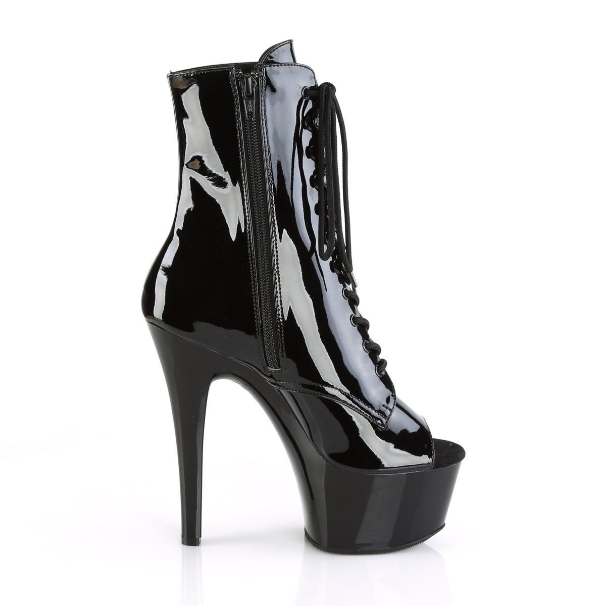 ASPIRE-1021 Black Patent Ankle Boot Pleaser