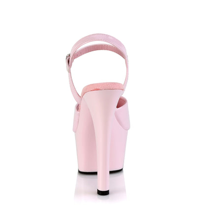 ASPIRE-609 Baby Pink Patent/Baby Pink Platform Sandal Pleaser