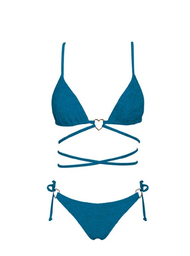 Blue Shimmer Bikini Set