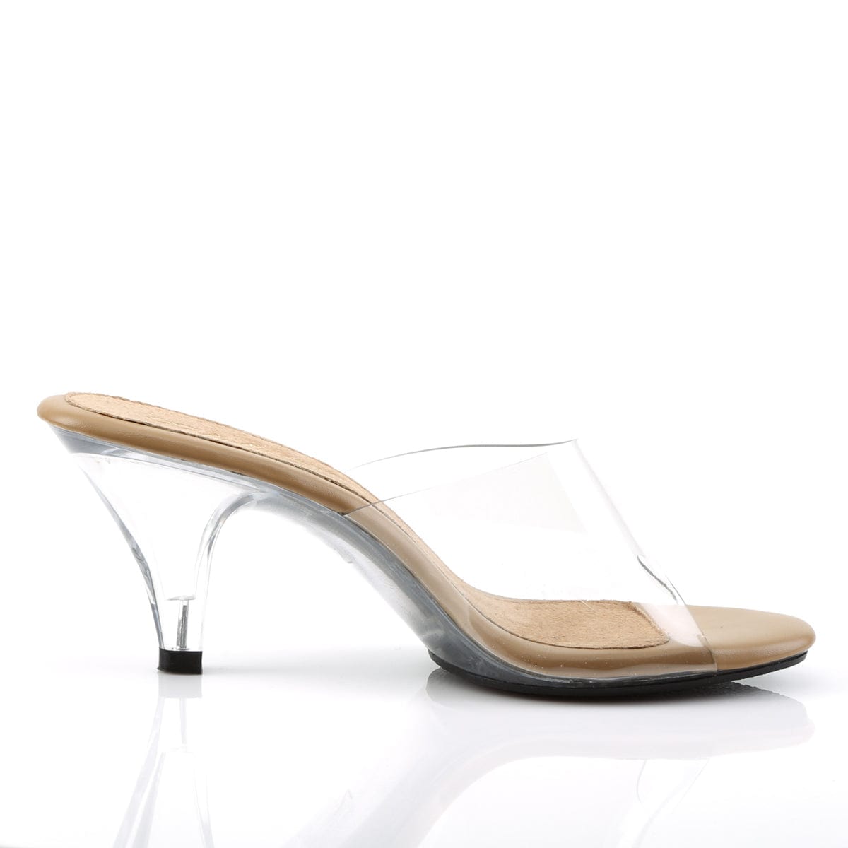 BELLE-301 Clear-Tan/Clear CURRENT Fabulicious US Size (Women's): 5