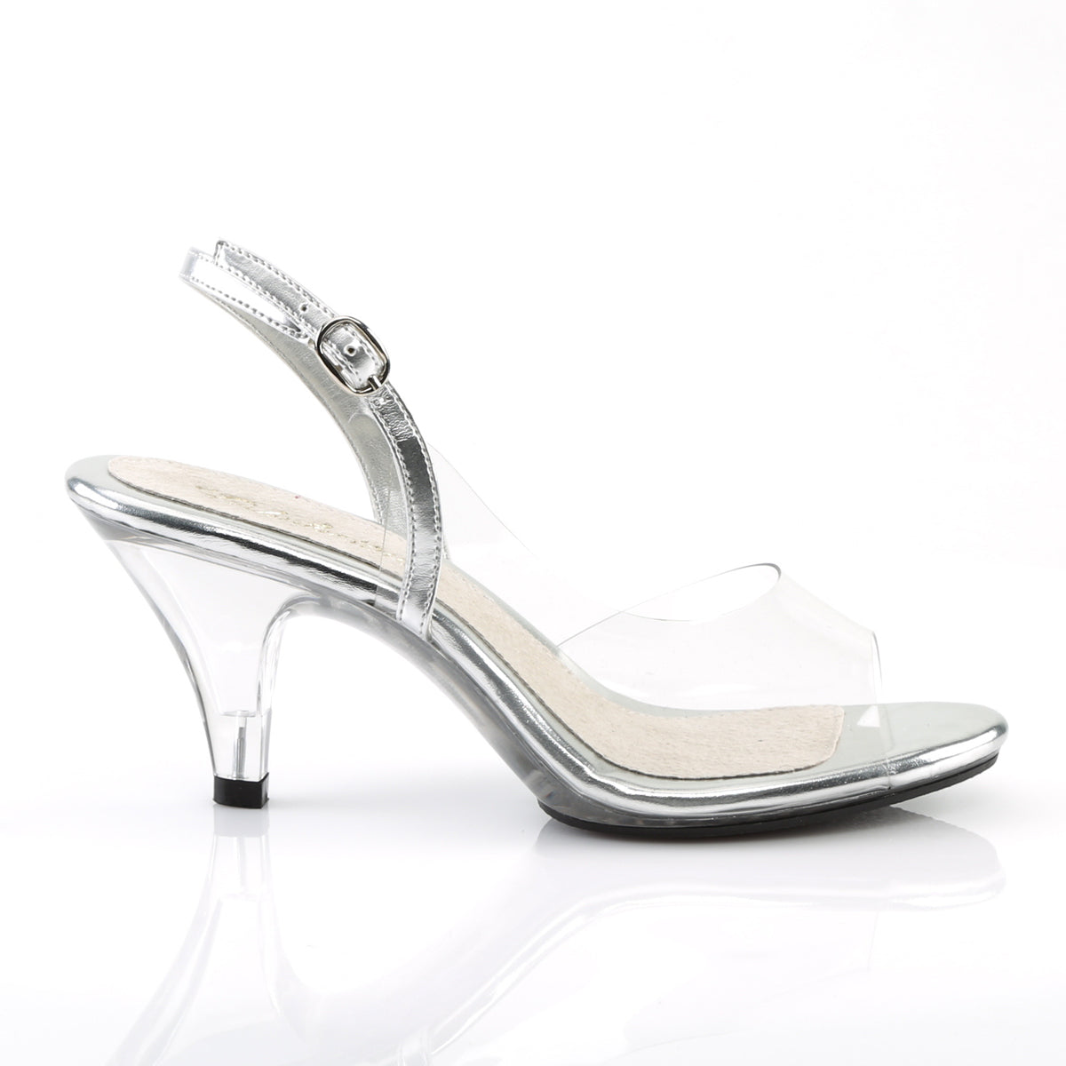BELLE-350 Clear-Silver/Clear Fabulicious