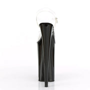 BEYOND-008 Clear/Black Platform Sandal Pleaser US Size (Women's): 5