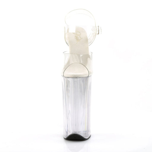 BEYOND-008 Clear/Clear Platform Sandal Pleaser US Size (Women's): 5