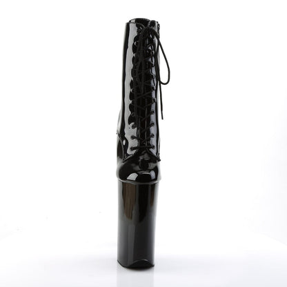 BEYOND-1020 Black Patent Ankle Boot Pleaser