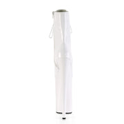 BEYOND-1020 White Patent/White Ankle Boot Pleaser US Size (Women's): 5