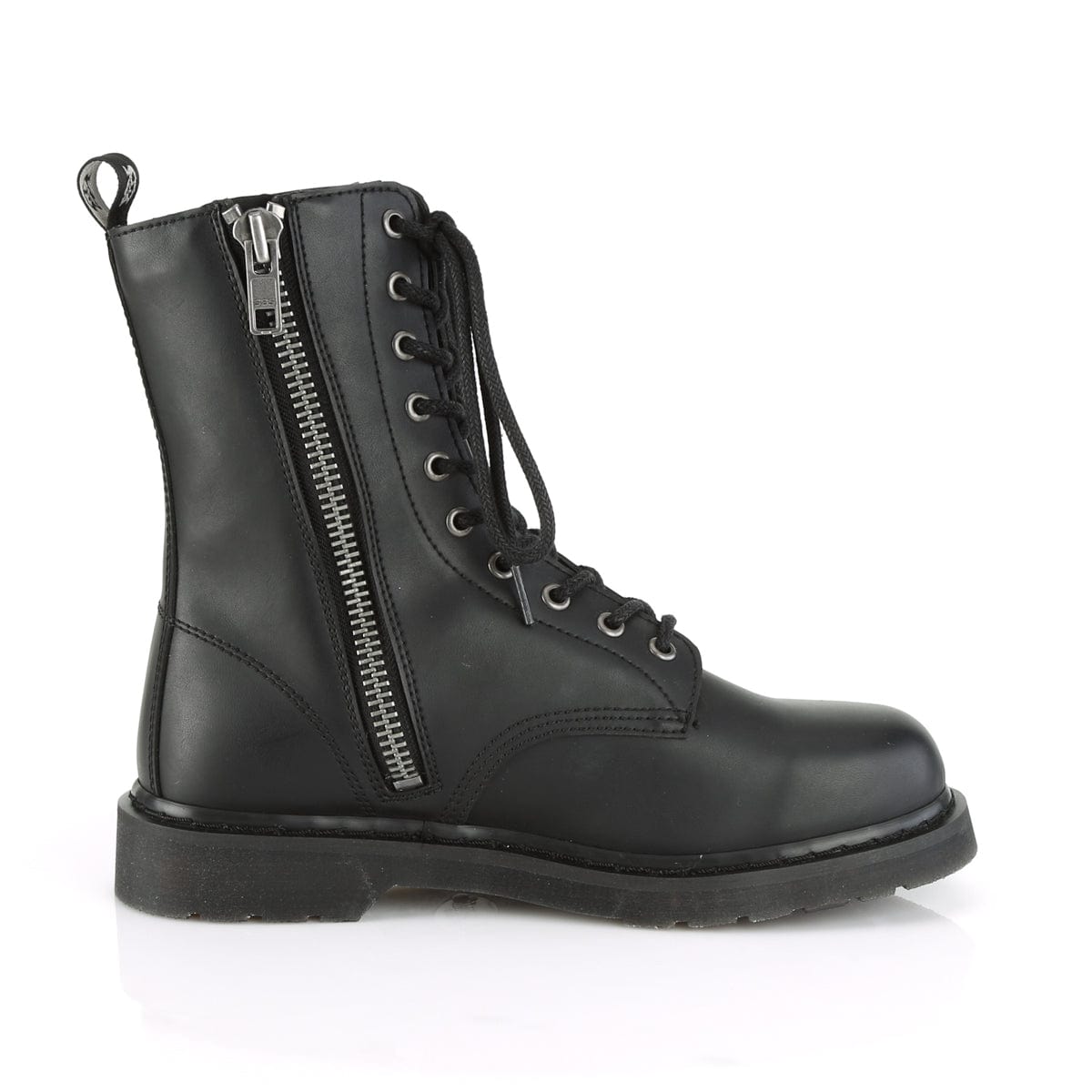 BOLT-200 Black Vegan Leather Mid-Calf Boot Demonia US Size (Unisex/Men's): 4