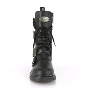 BOLT-265 Black Vegan Leather Mid-Calf Boot Demonia US Size (Unisex/Men's): 4
