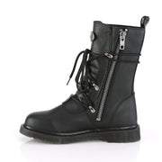 BOLT-265 Black Vegan Leather Mid-Calf Boot Demonia US Size (Unisex/Men's): 4