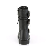 BOLT-265 Black Vegan Leather Mid-Calf Boot Demonia US Size (Unisex/Men's): 4