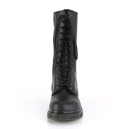 BOLT-300 Black Vegan Leather Mid-Calf Boot Demonia US Size (Unisex/Men's): 4
