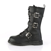 BOLT-330 Black Vegan Leather Mid-Calf Boot Demonia US Size (Unisex/Men's): 4