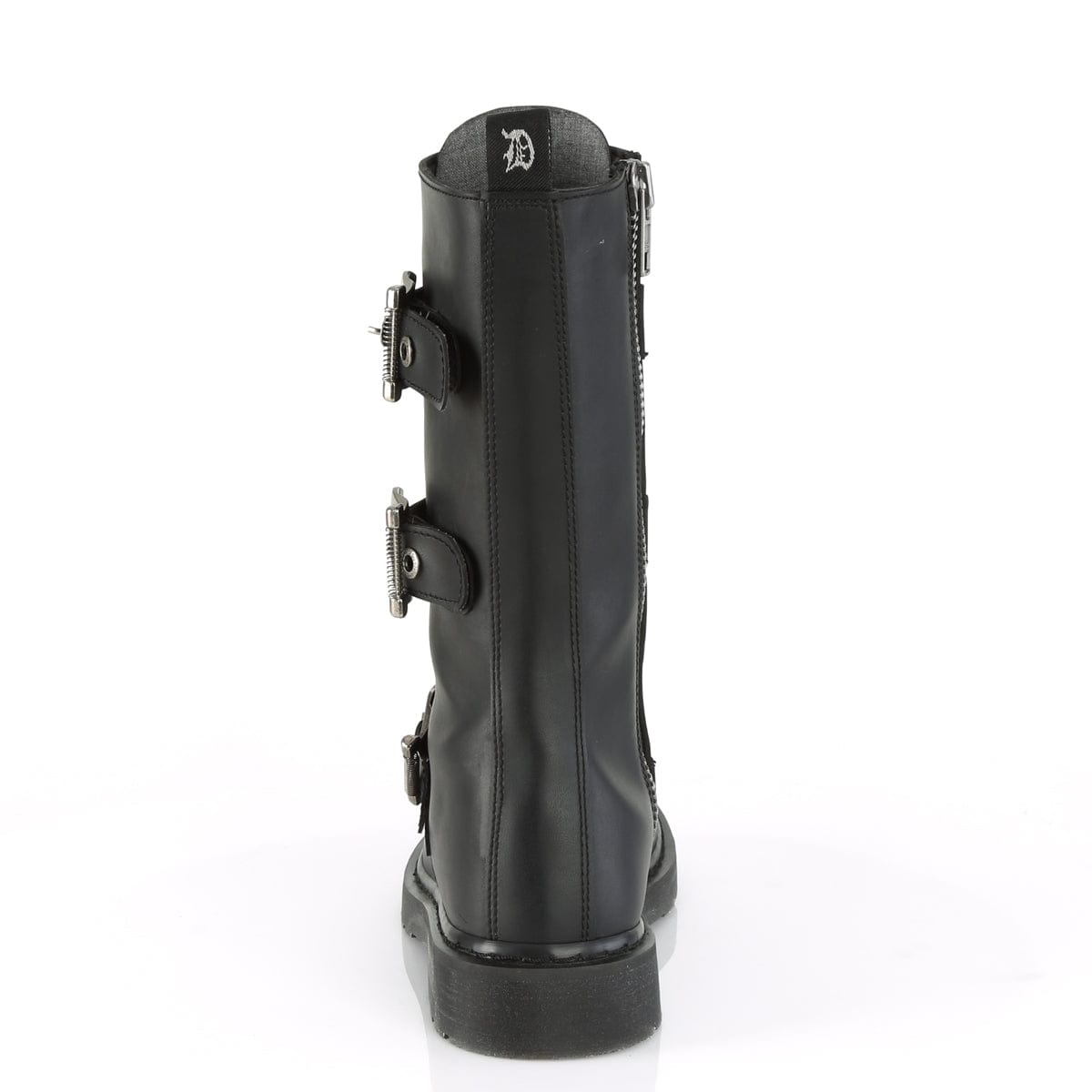 BOLT-330 Black Vegan Leather Mid-Calf Boot Demonia US Size (Unisex/Men's): 4