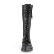 BOLT-400 Black Vegan Leather Combat Boot Demonia US Size (Unisex/Men's): 4