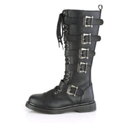 BOLT-425 Black Vegan Leather Combat Boot Demonia US Size (Unisex/Men's): 4