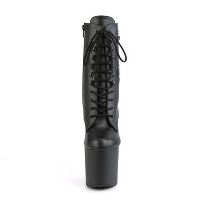 BONDGIRL-1020PK Black Faux Leather Ankle Boot Pleaser