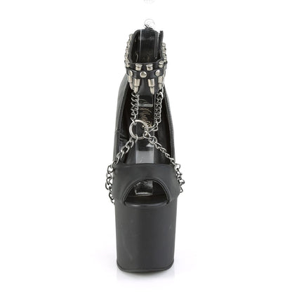 BONDGIRL-783 Black Faux Leather Pump Pleaser