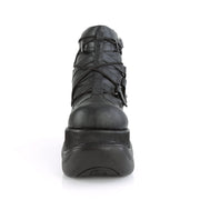 BOXER-13 Black Vegan Leather Ankle Boot Demonia US Size (Unisex/Men's): 5