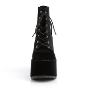CAMEL-203 Black Velvet Ankle Boot Demonia US Size (Women's): 6