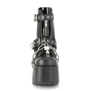 CAMEL-205 Black Vegan Leather Ankle Boot Demonia US Size (Women's): 6