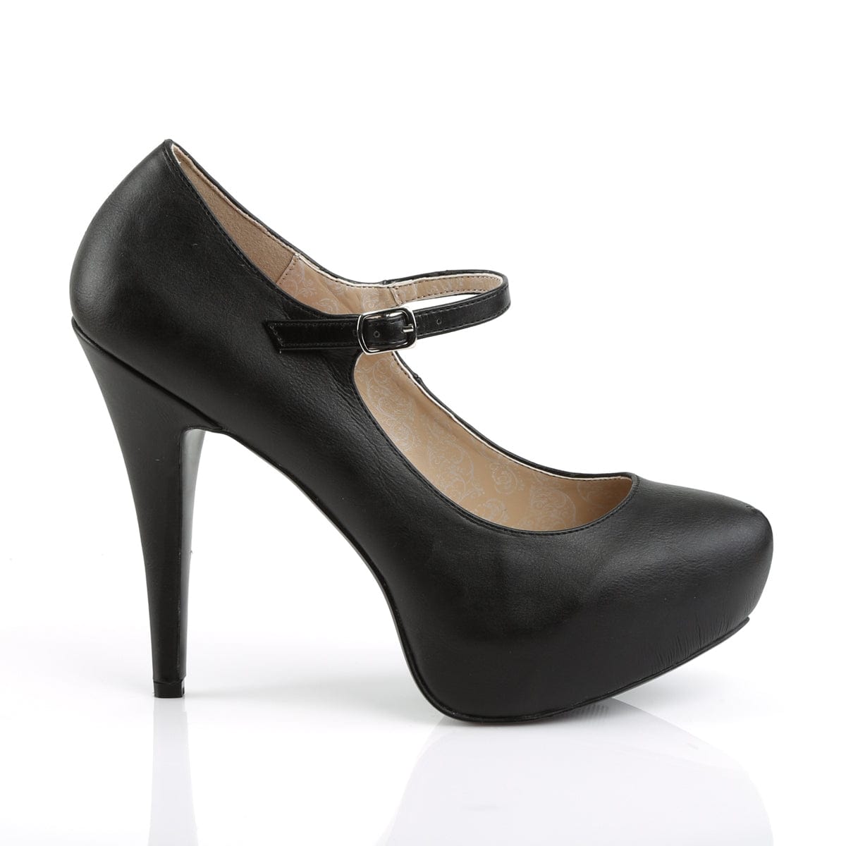 CHLOE-02 Black Faux Leather CURRENT Pleaser Pink Label US Size (Women's): 9