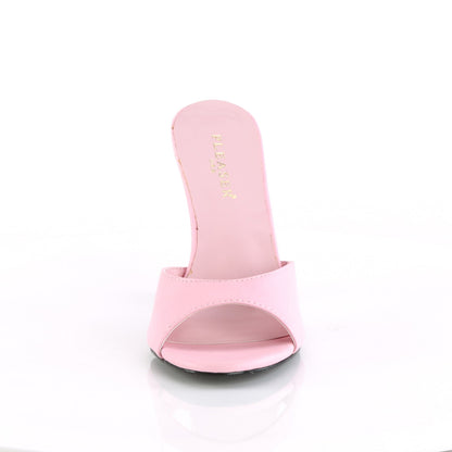 CLASSIQUE-01 Baby Pink Pu Slide Pleaser