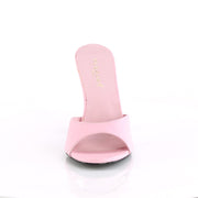 CLASSIQUE-01 Baby Pink Pu Slide Pleaser US Size (Women's): 5