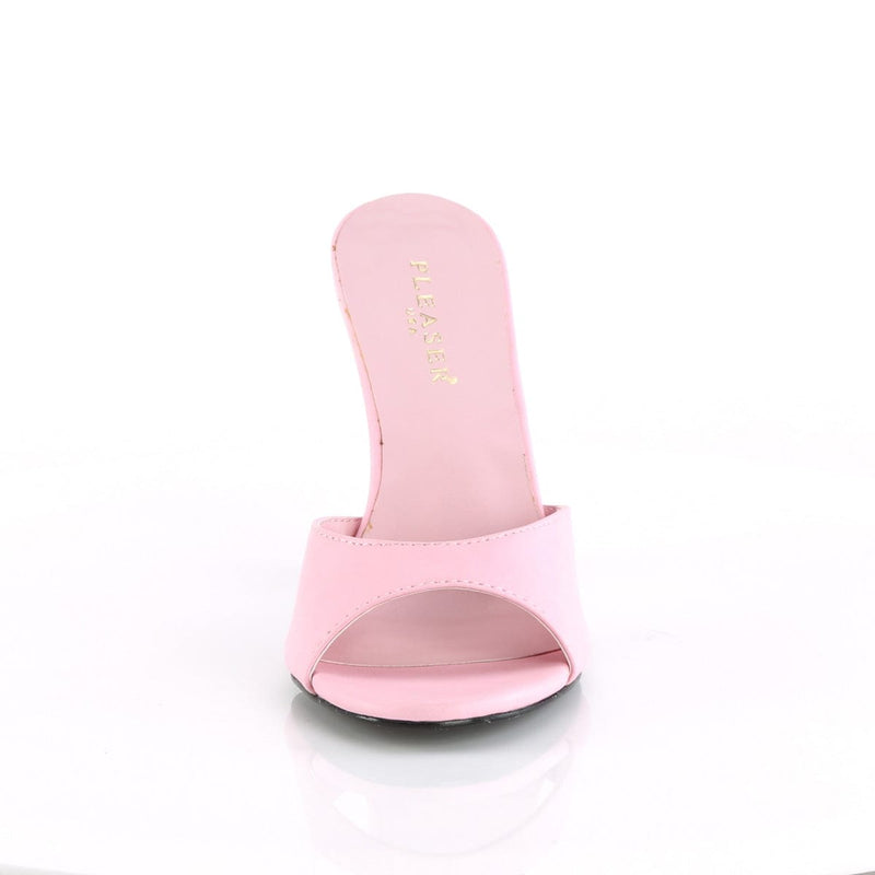 CLASSIQUE-01 Baby Pink Pu Slide Pleaser US Size (Women's): 5