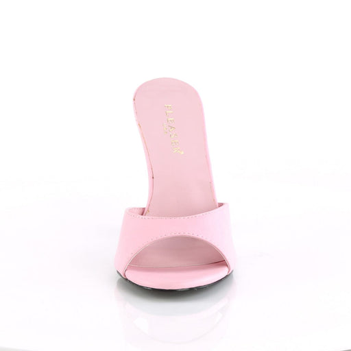 CLASSIQUE-01 Baby Pink Pu Slide Pleaser US Size (Women's): 5