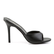 CLASSIQUE-01 Black Kid Pu Slide Pleaser US Size (Women's): 5
