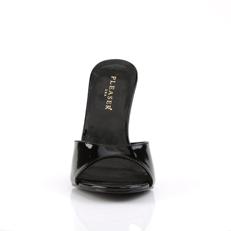 CLASSIQUE-01 Black Patent Slide Pleaser US Size (Women's): 5